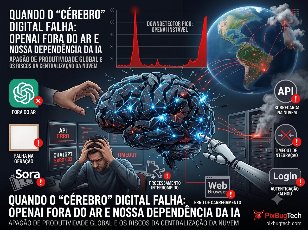 OpenAI enfrenta falha na geração de imagens e confirma instabilidade no ChatGPT