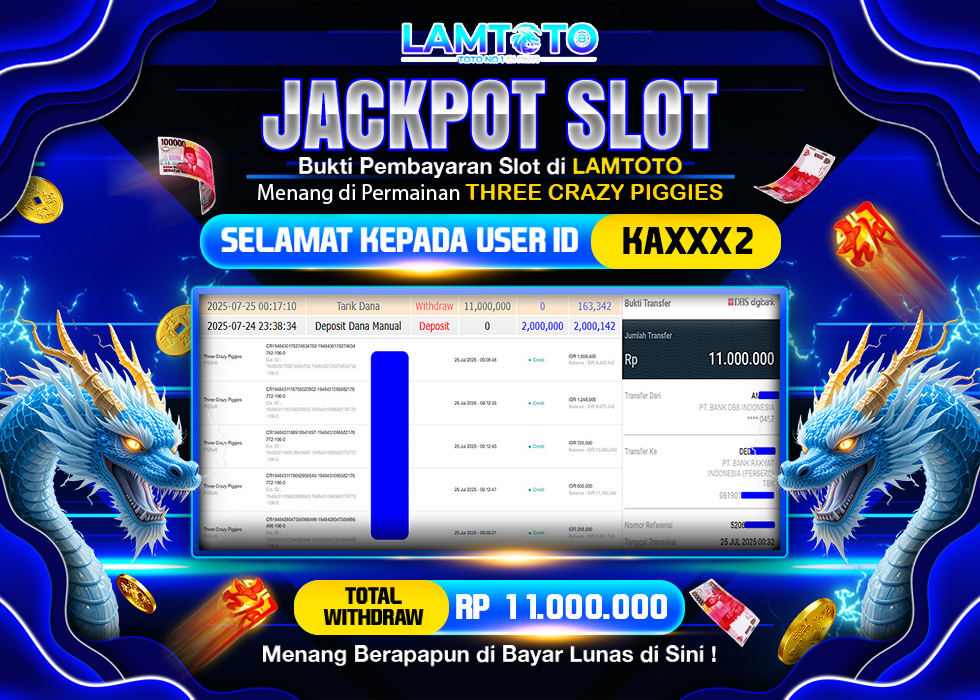 BUKTI JACKPOT LUNAS LAMTOTO