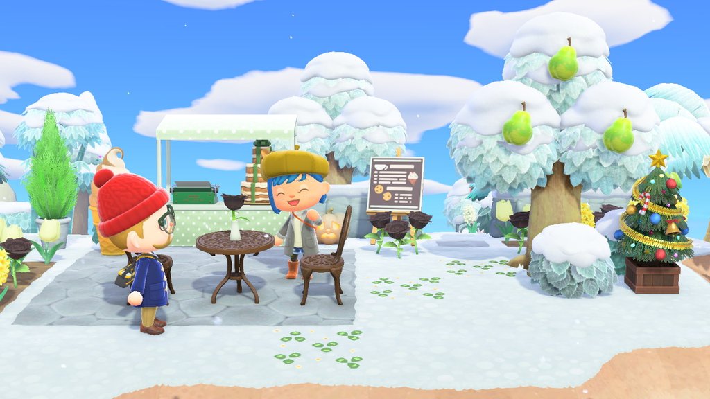 animal crossing screenshot of bern and i