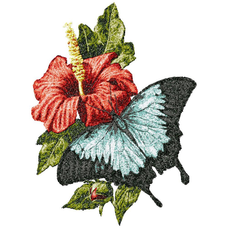 бабочка с компенсацией для вида