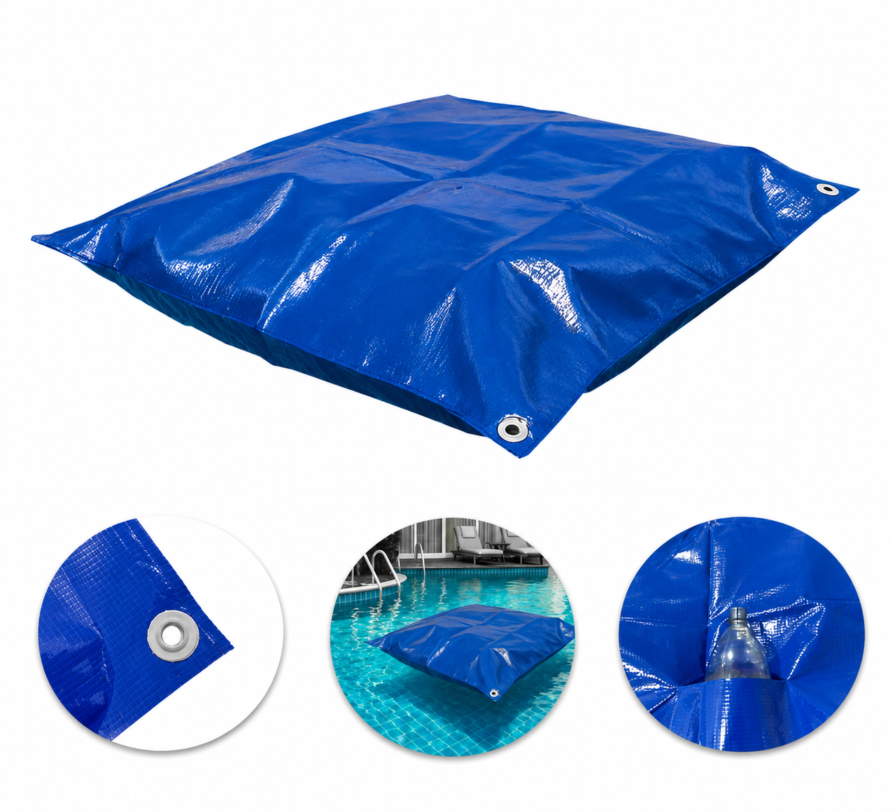 Cobertura CK500 confeccionada sob medida para piscina