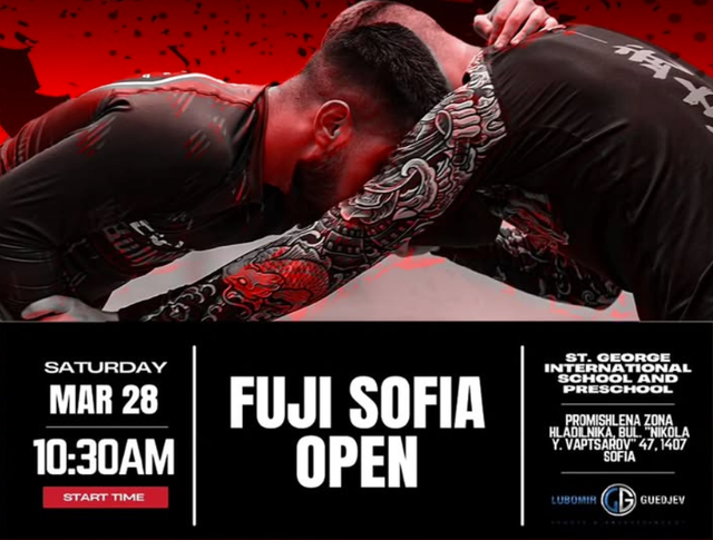 FUJI BJJ Open идва в София на 28 март - турнир за всички възрасти и нива