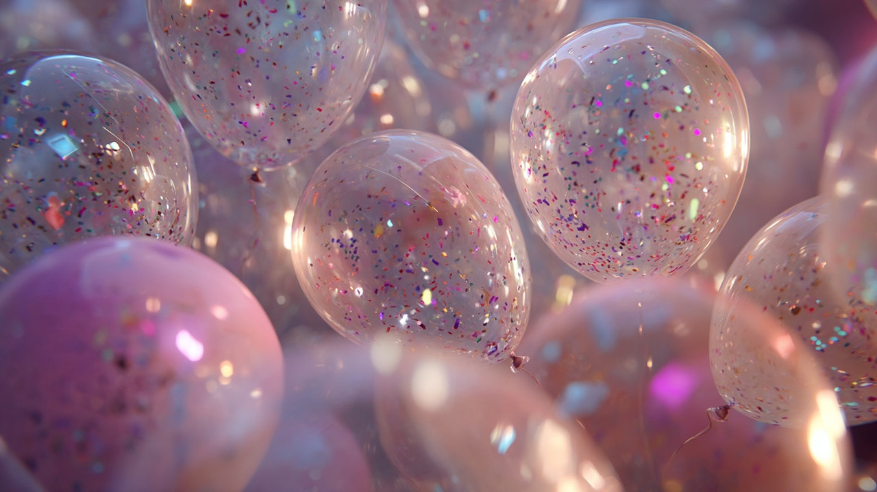 шары с конфетти