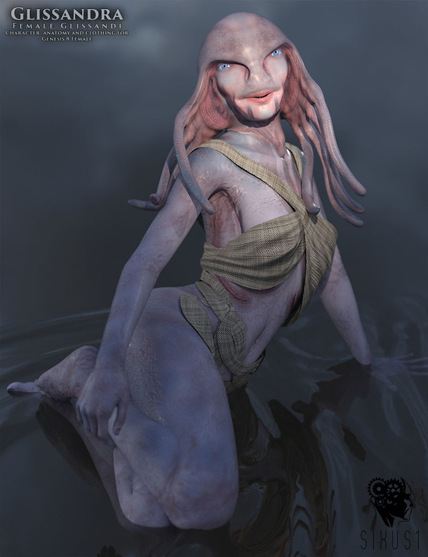 Glissandra Female – Glissandi Character, anatomy and clothing for Genesis 8 Female