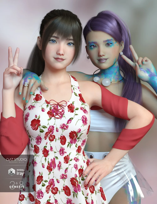 Mia for Genesis 3 and 8 Female Mia for Genesis 3 and 8 Female
