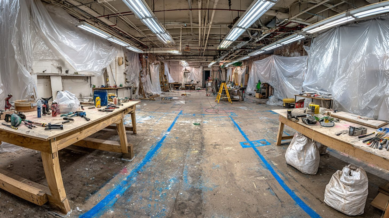 Этапы подготовки помещения к демонтажу стяжки