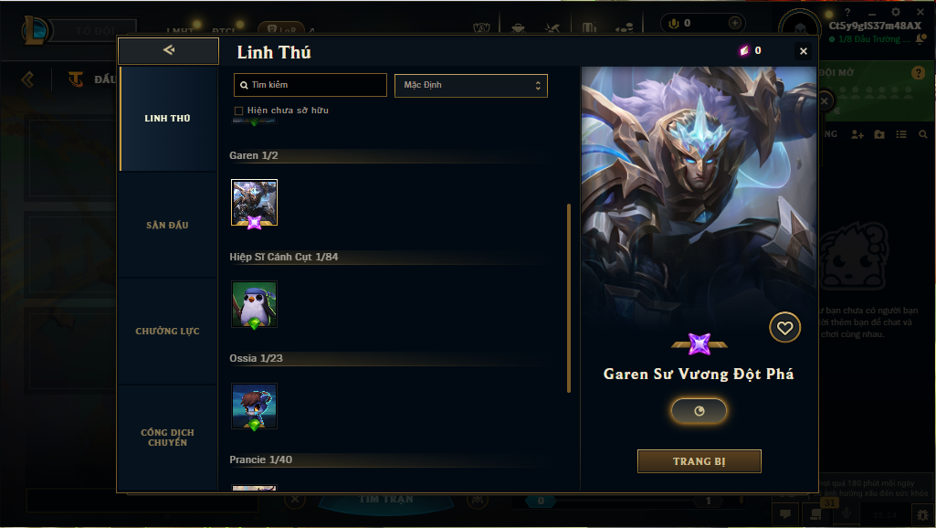 Acc DTCL # - Không Khung