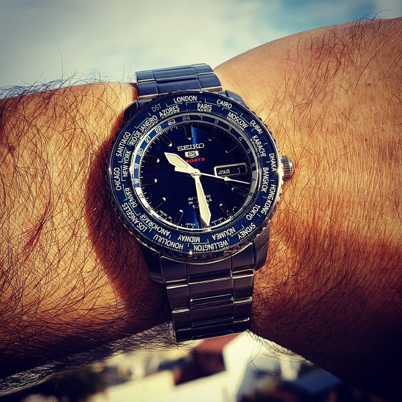 Seiko 5 Sports SRP125 World Time Cal. 4R36 Auto 100M (2)