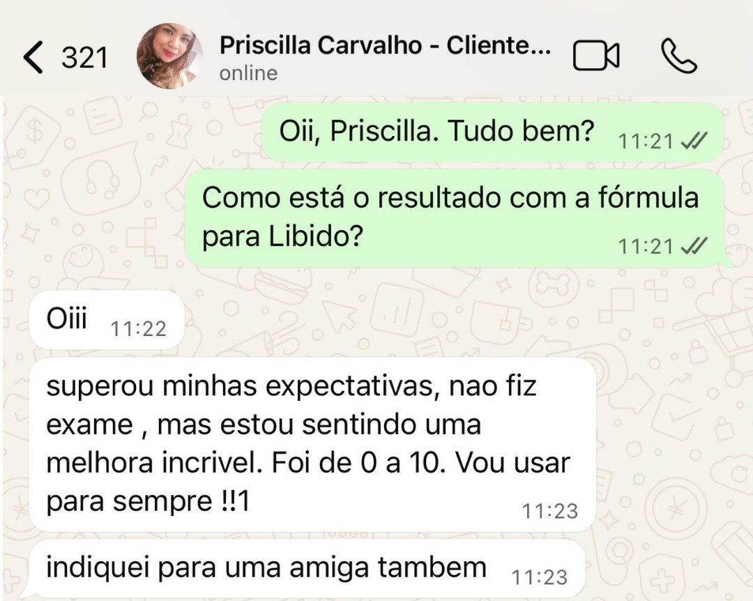 Print de WhatsApp de cliente