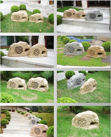 CAIXAS ACÚSTICAS PERSONALIZADAS PEDRA JARDIM