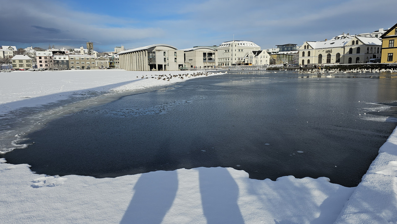 轉角過去拍回來市政廳和特寧湖