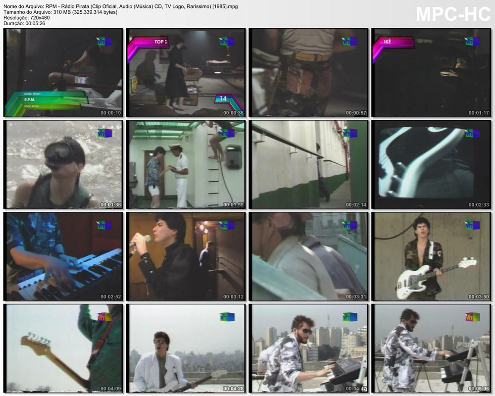 RPM - Rádio Pirata (Clip Oficial, Audio (Música) CD, TV Logo, Ra
