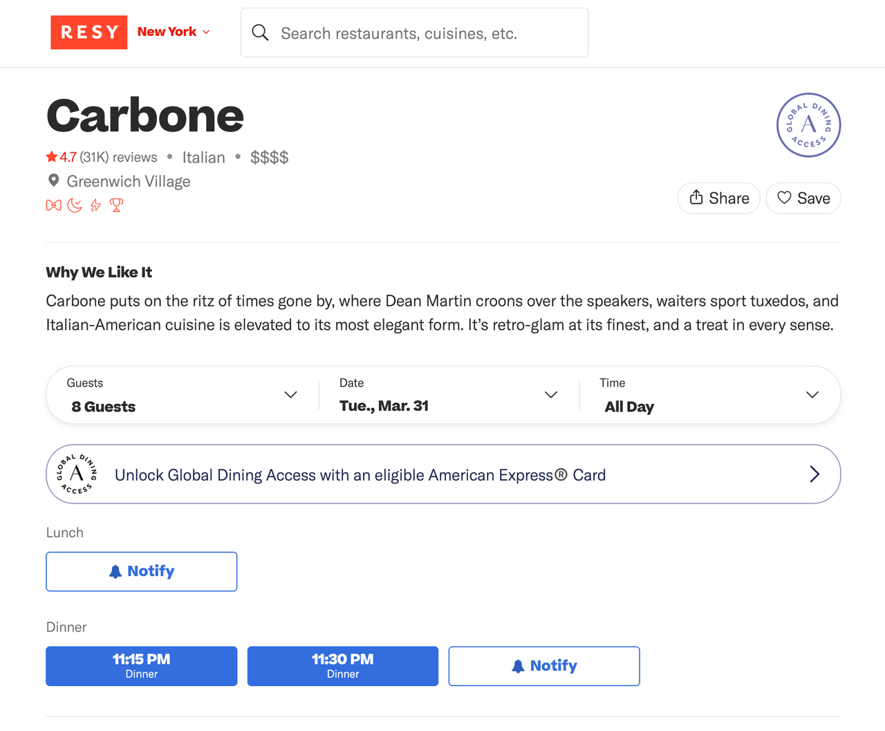 resy availability monitor demo