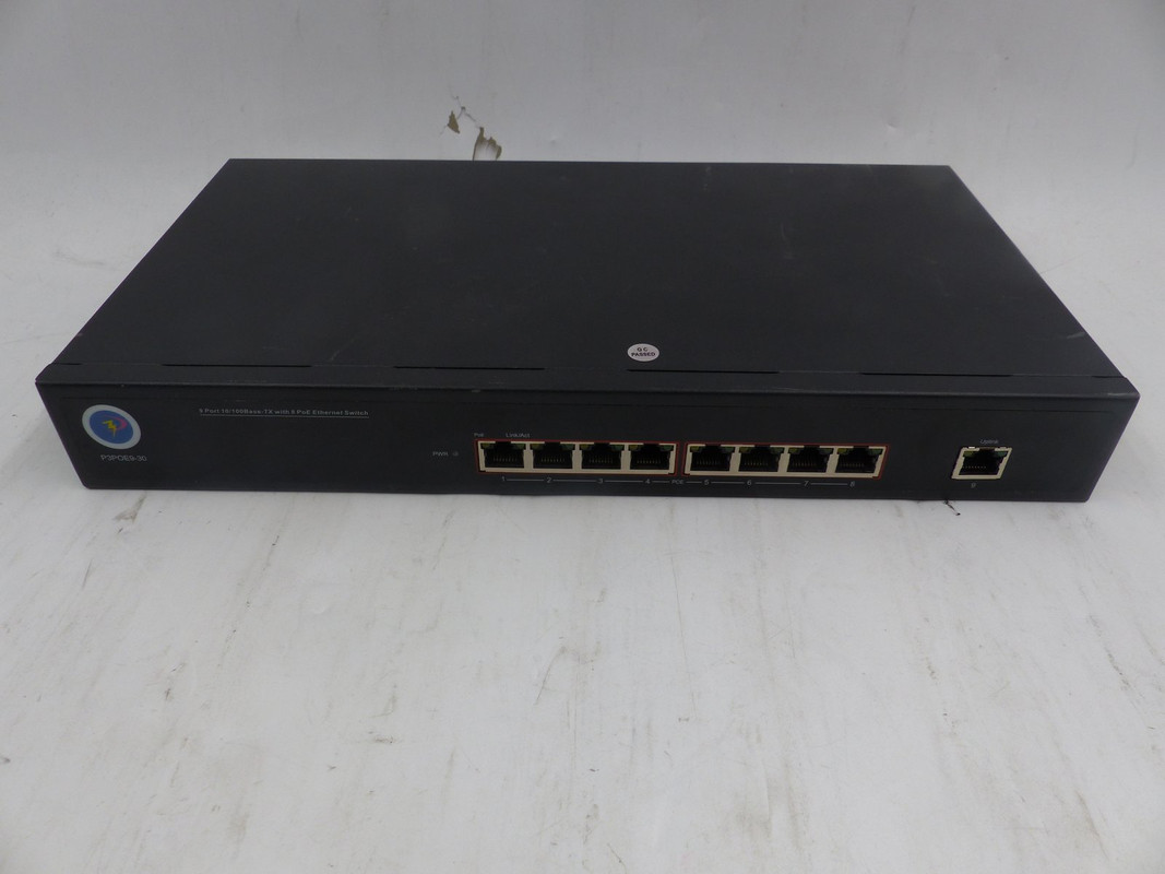 PREFERRED POWER PRODUCTS P3POE9-30 P3 8 PORT FULL GIGABIT POE SWITCH