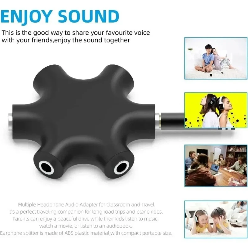 3.5mm Headphone Splitter Adapter
