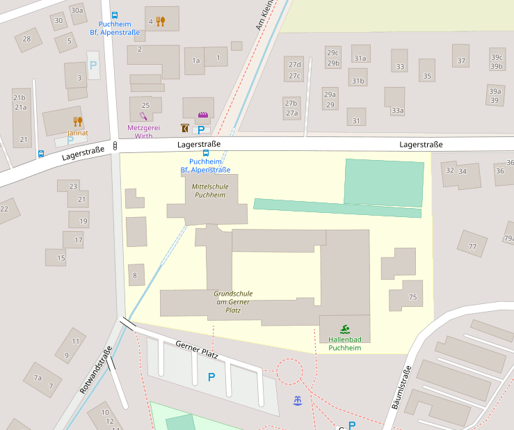 Before and after animation of building geometry changes of a school district