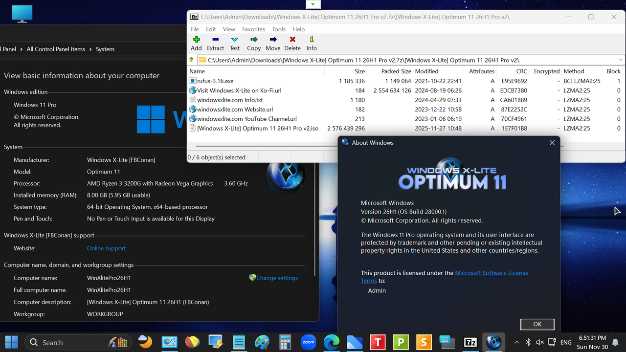 2025-11-30-185131-Windows-X-Lite-Optimum-11-26H1-v2-(Canary-Build-28000-1).png