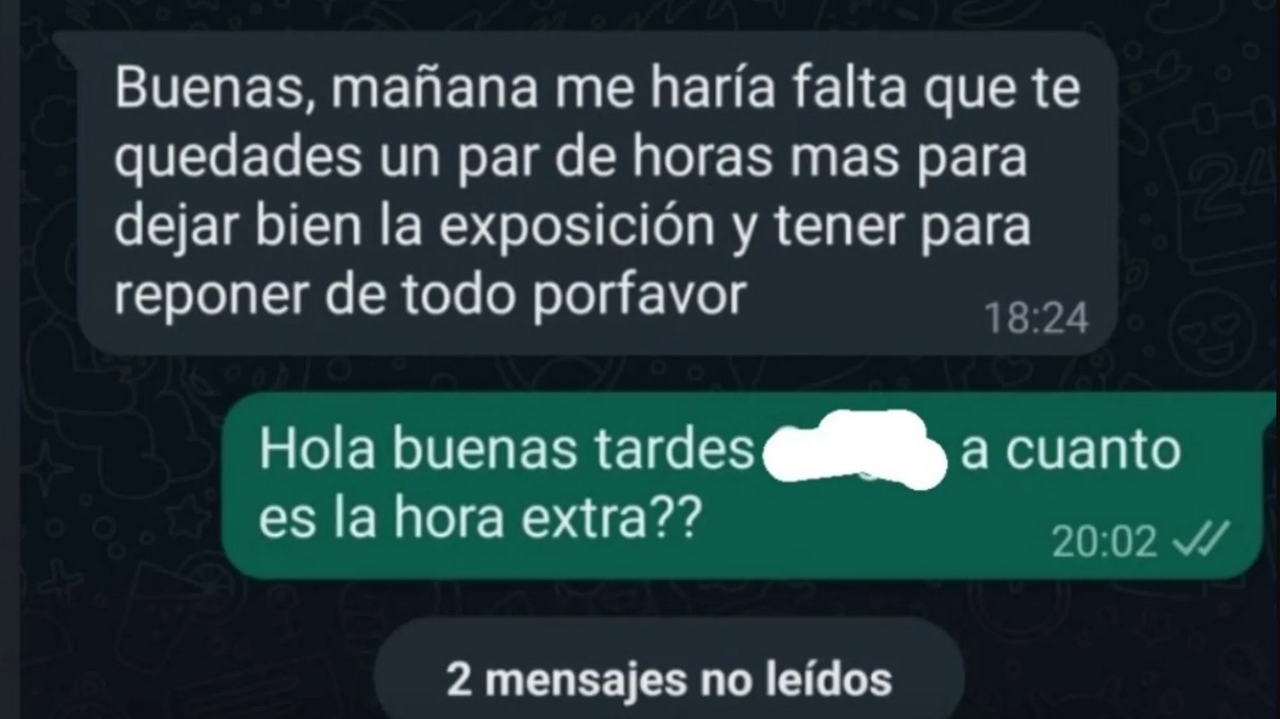 Jefe pide a su empleado laborar horas extras y la respuesta se hizo viral