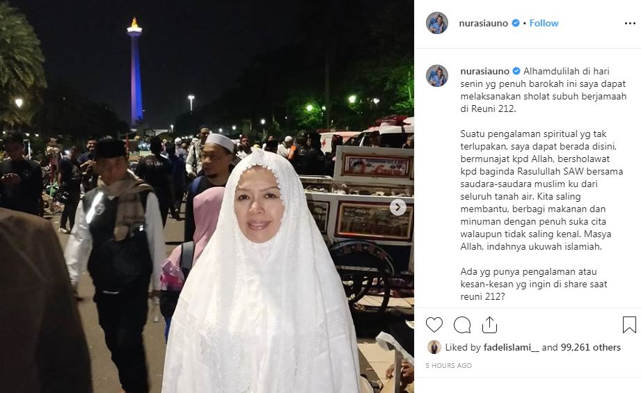 Postingan Nur Asia Uno