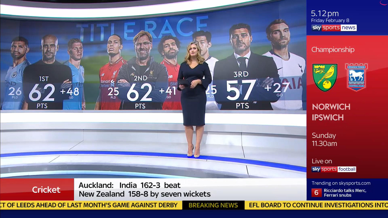 08 February - 17.00.00 - Sky Sports News At 5. A comprehensive r