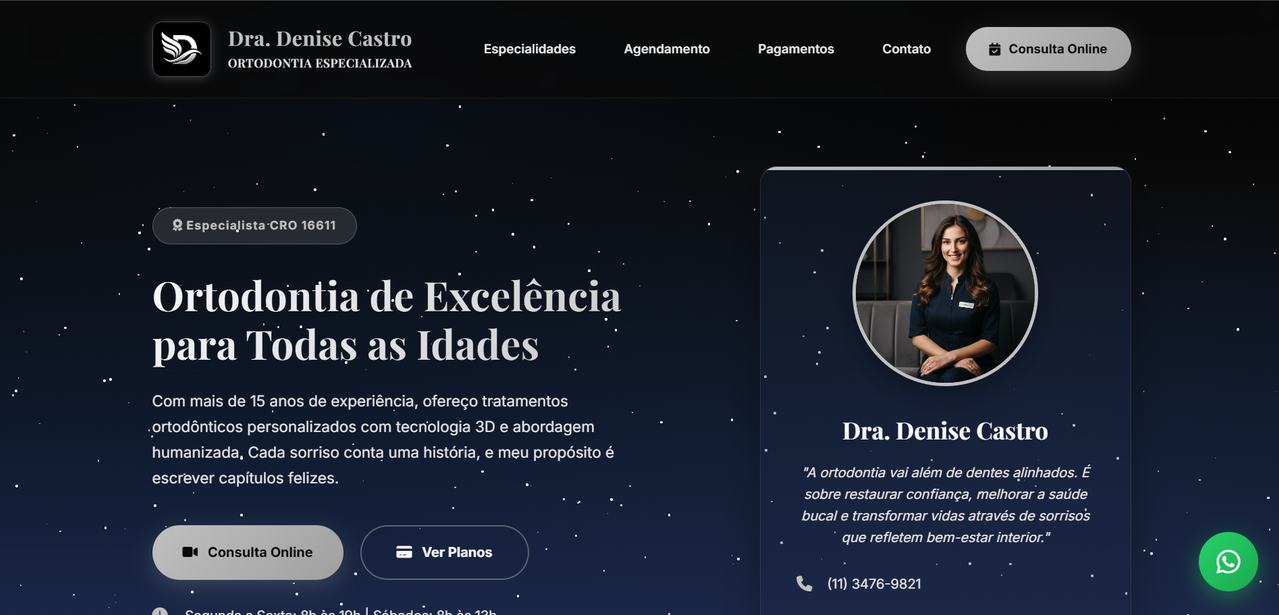 Site Consultório Odontológico