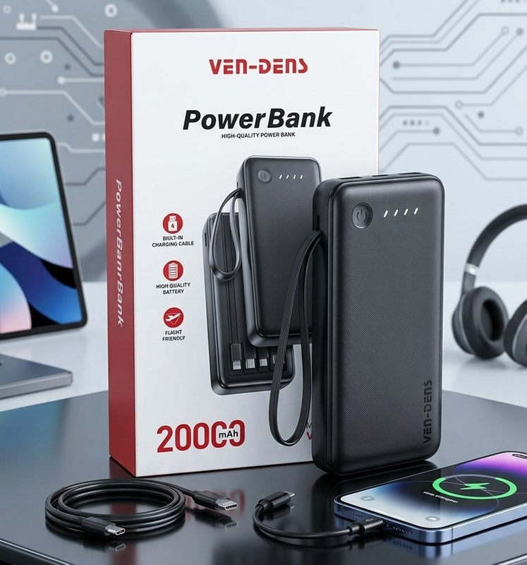 Ven-Dens 20,000 mAh Premium Power Bank