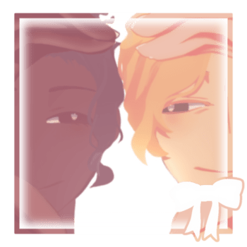 art by alliarson of 2 characters from roblox flicker named adanna and jean-claude