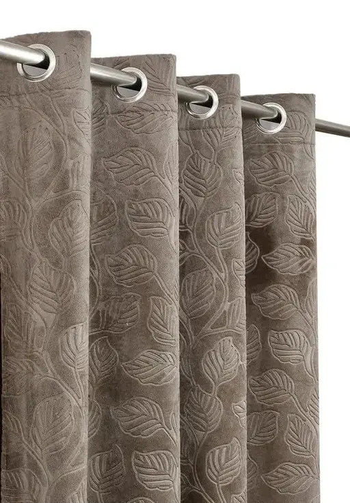 LEAF VELVET CURTAINS SET OF 1 Color 3 (R705)
