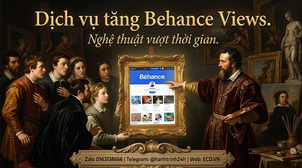 dịch vụ tăng behance views thật behance adobe