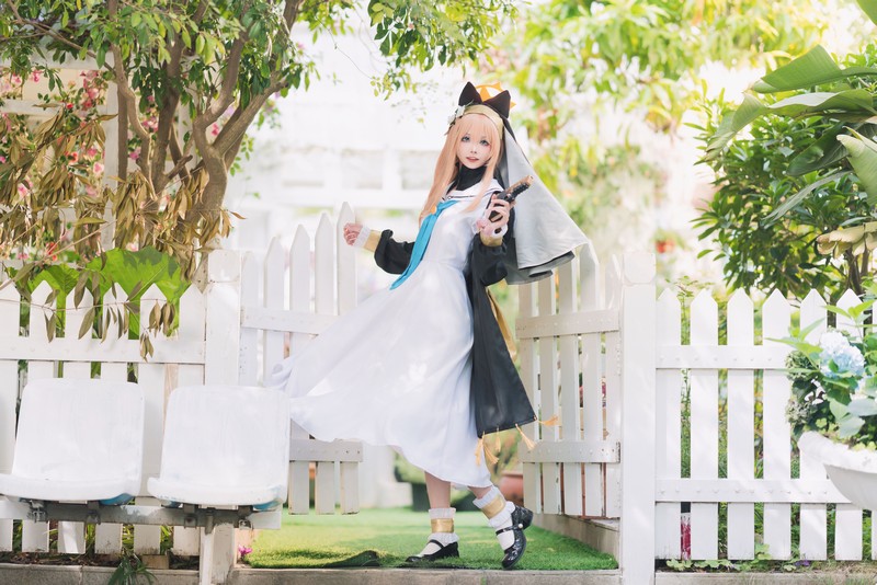 艾西Aiwest 碧蓝档案伊落玛丽修女Cosplay写真图集 修女主题高清图集 33P (98.4M)插图