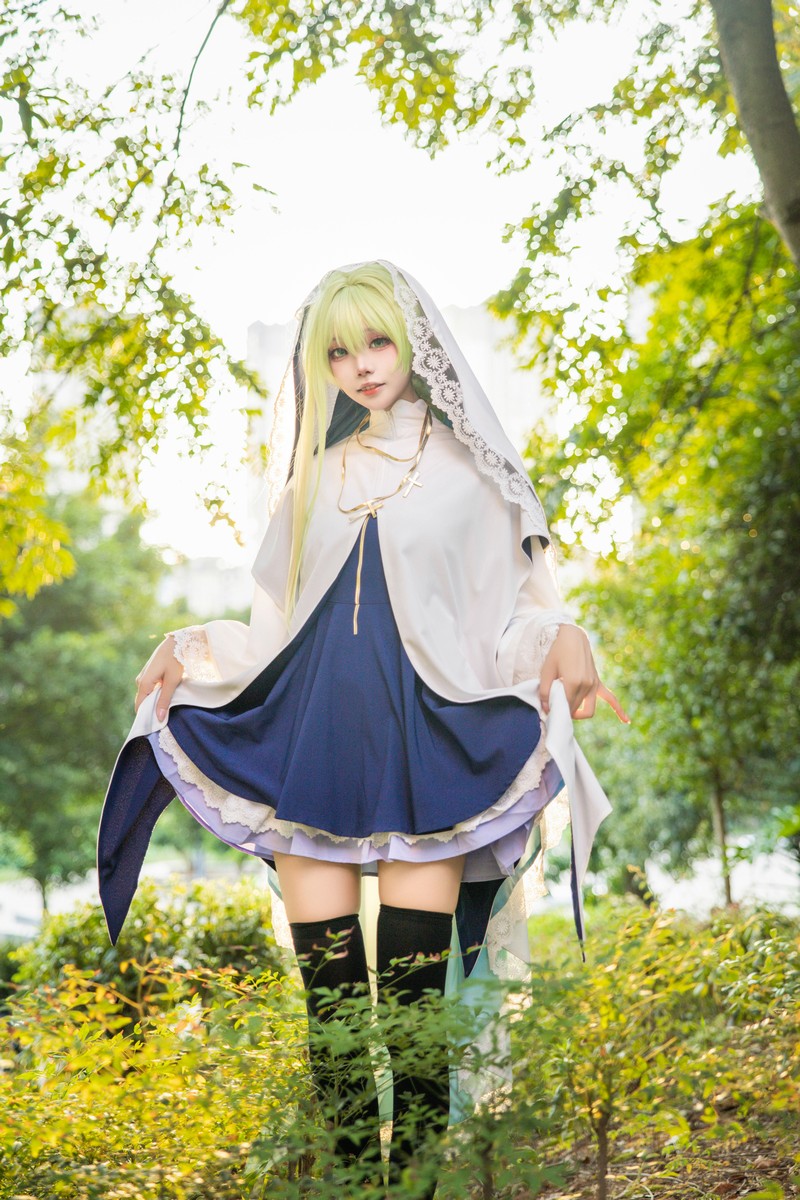 艾西Aiwest 白圣女塞西莉亚Cosplay写真图集 高清美图合集 24P (121.1M)插图