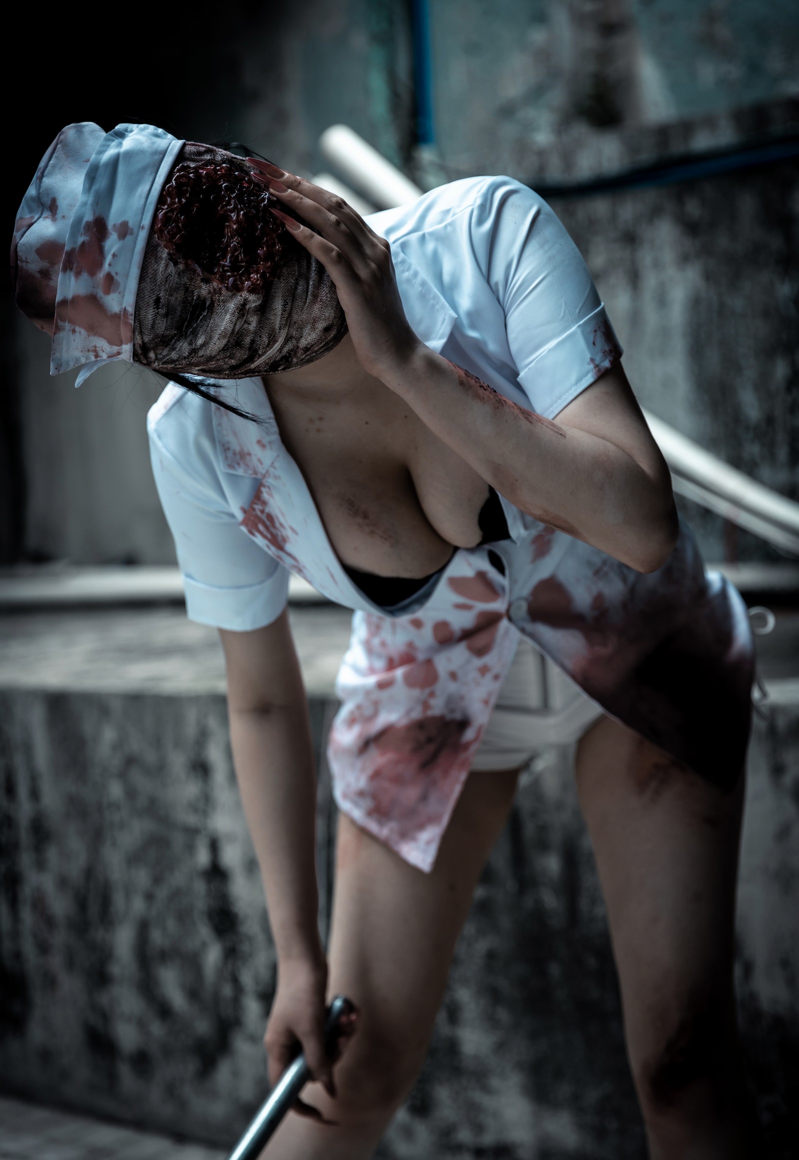 兔胖胖min – 寂静岭 丧尸护士 Cosplay 高清写真集（41P-249MB）恐怖题材插图8