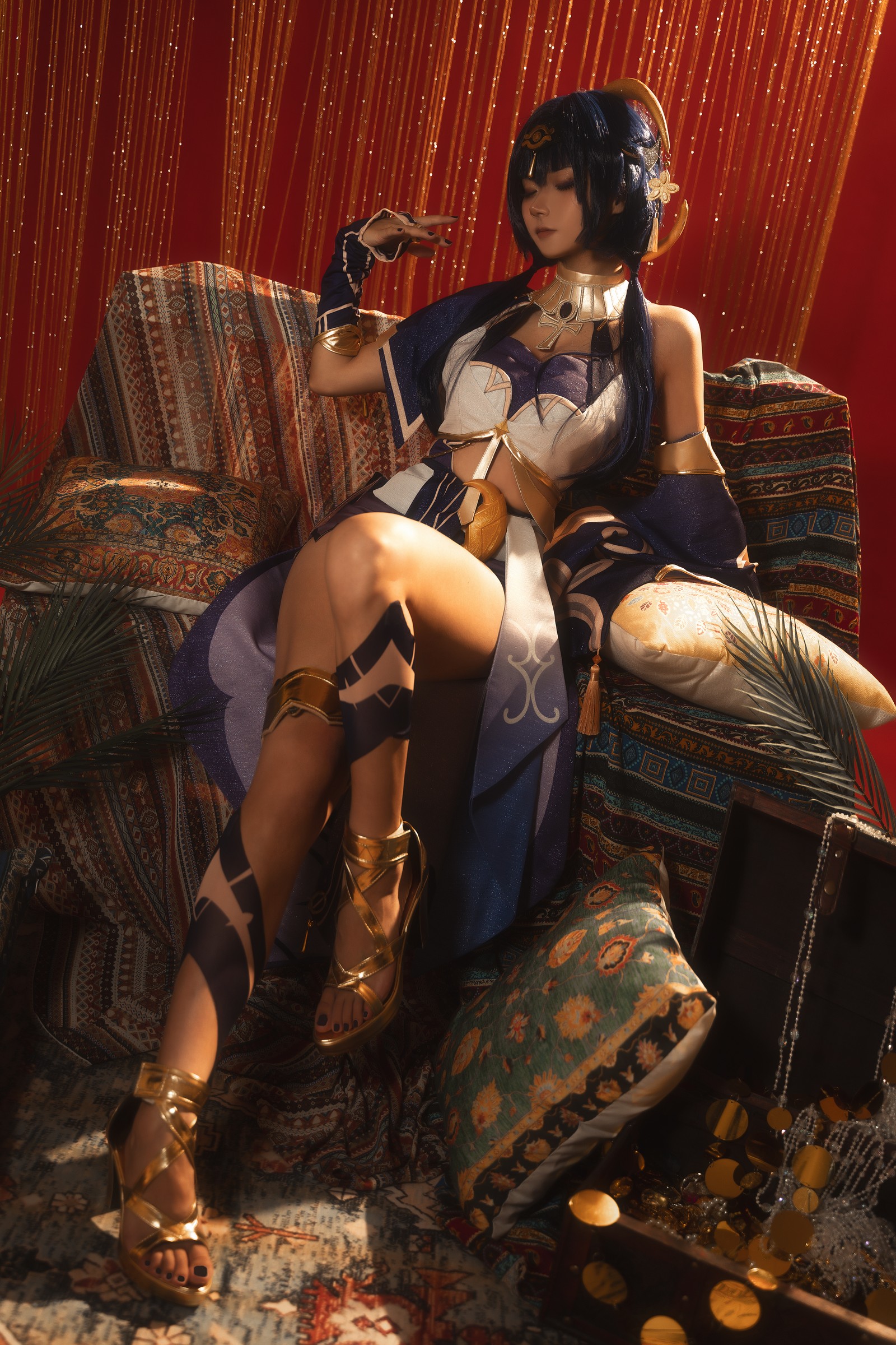 Seya-狮砸 – 原神 坎蒂丝 Candace Cosplay 高清写真（12P-142MB）插图3