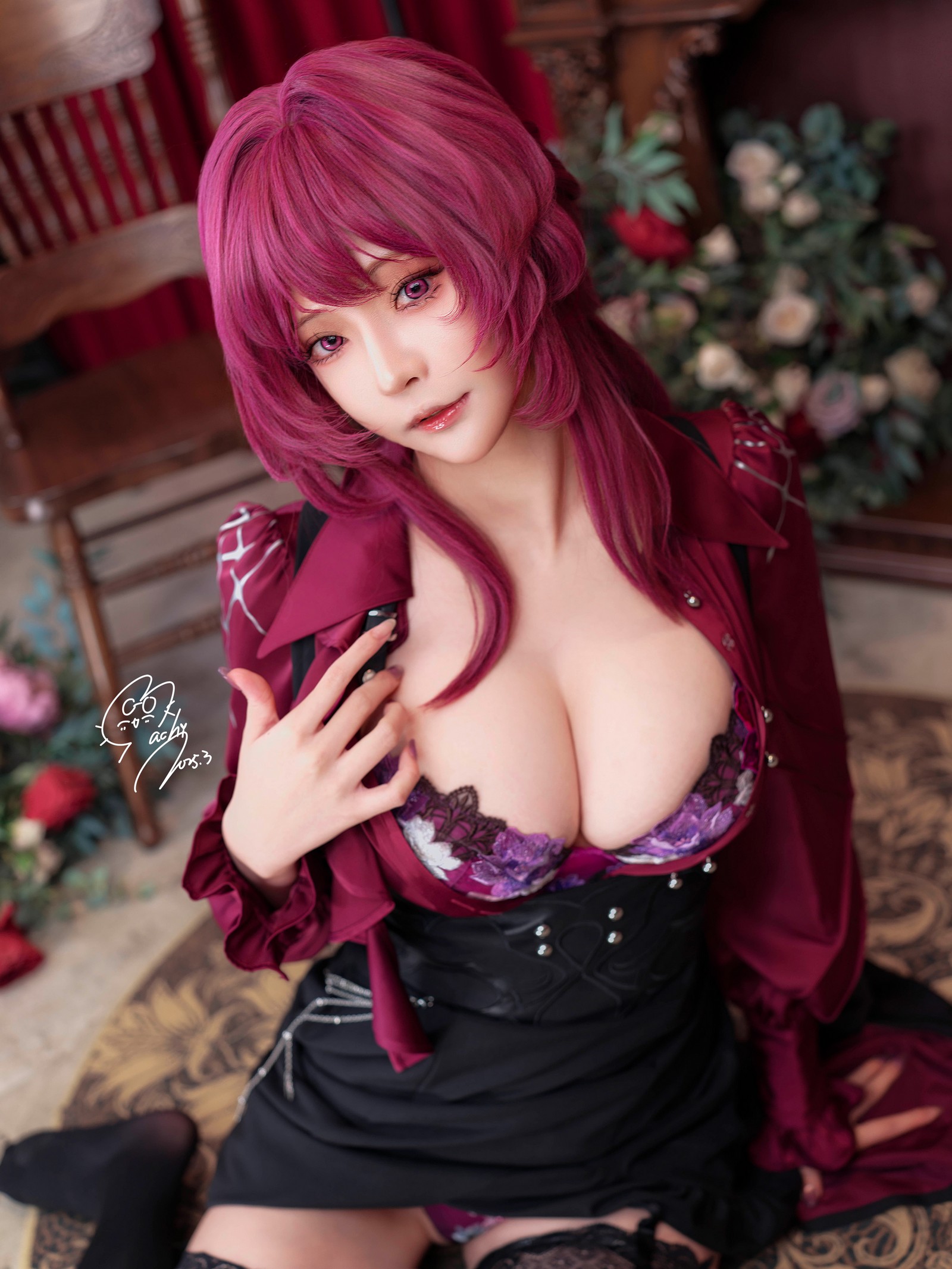 Machi马吉 Kafka 卡芙卡Cosplay写真合集｜魅惑风高清套图（68P-238.2M）插图6