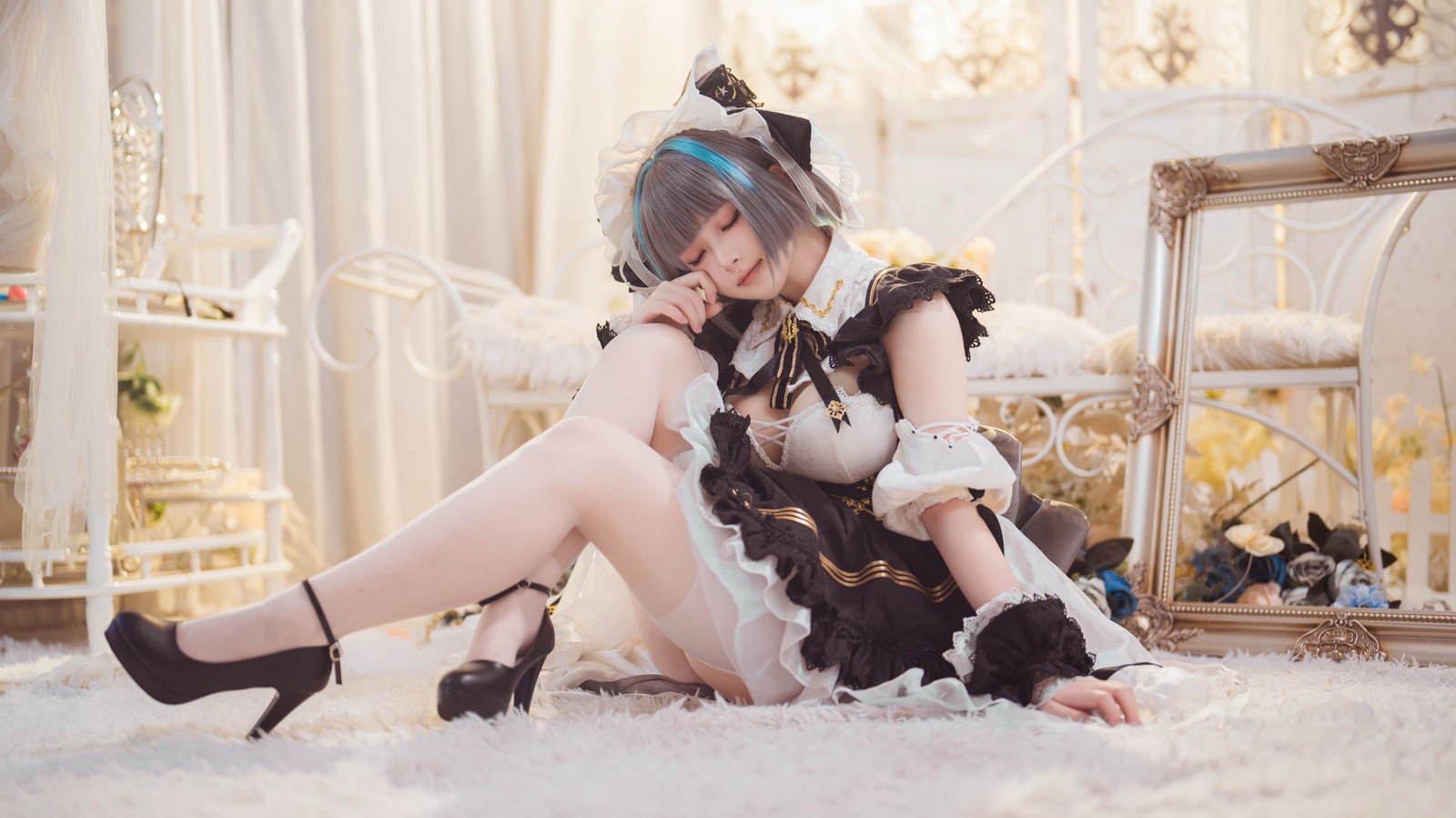屿鱼 Yuyu 碧蓝航线 柴郡 Cosplay 写真图集｜Azur Lane（54P｜138MB）插图9