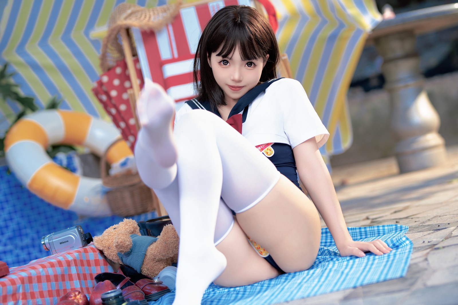 Bangni邦尼 – 反差 JK 泳装 Cosplay 写真集（97P-7V-841.3MB）插图6