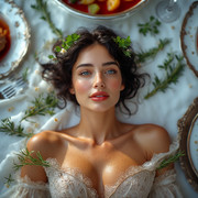 Garden wedding Black hear dream to be eaten 0 06