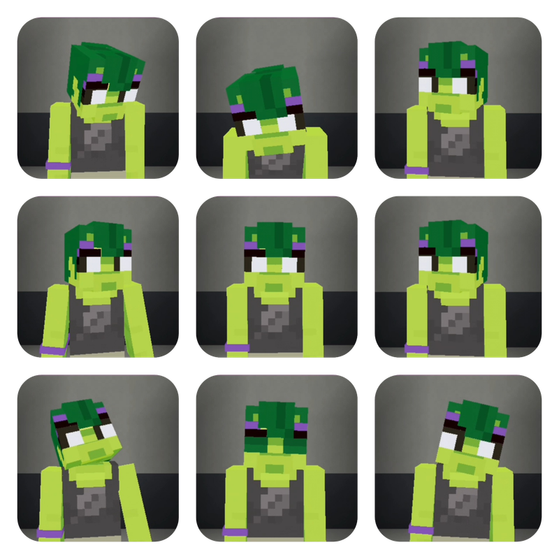 Echo Pea - PVZ 3 / Action & Stuff Minecraft Skin