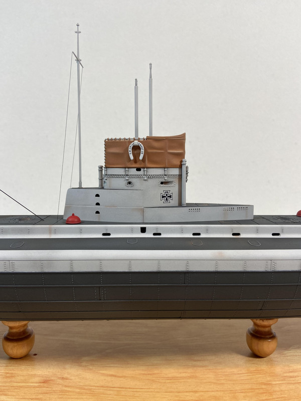 Finished Photos of Das Werks S.M. 1/72 U9 German WW1 Submarine Ready