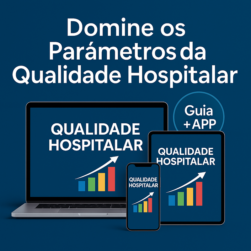 Mockup do Guia Interativo Parâmetros da Qualidade Hospitalar