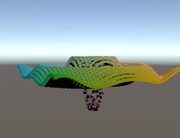 3D ripple effect visualization