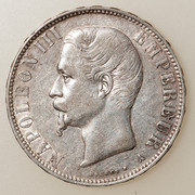 5 francos Napoleón III (busto desnudo). 1855. PAS5066