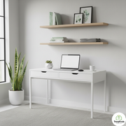 Organized home workspace reducing stress