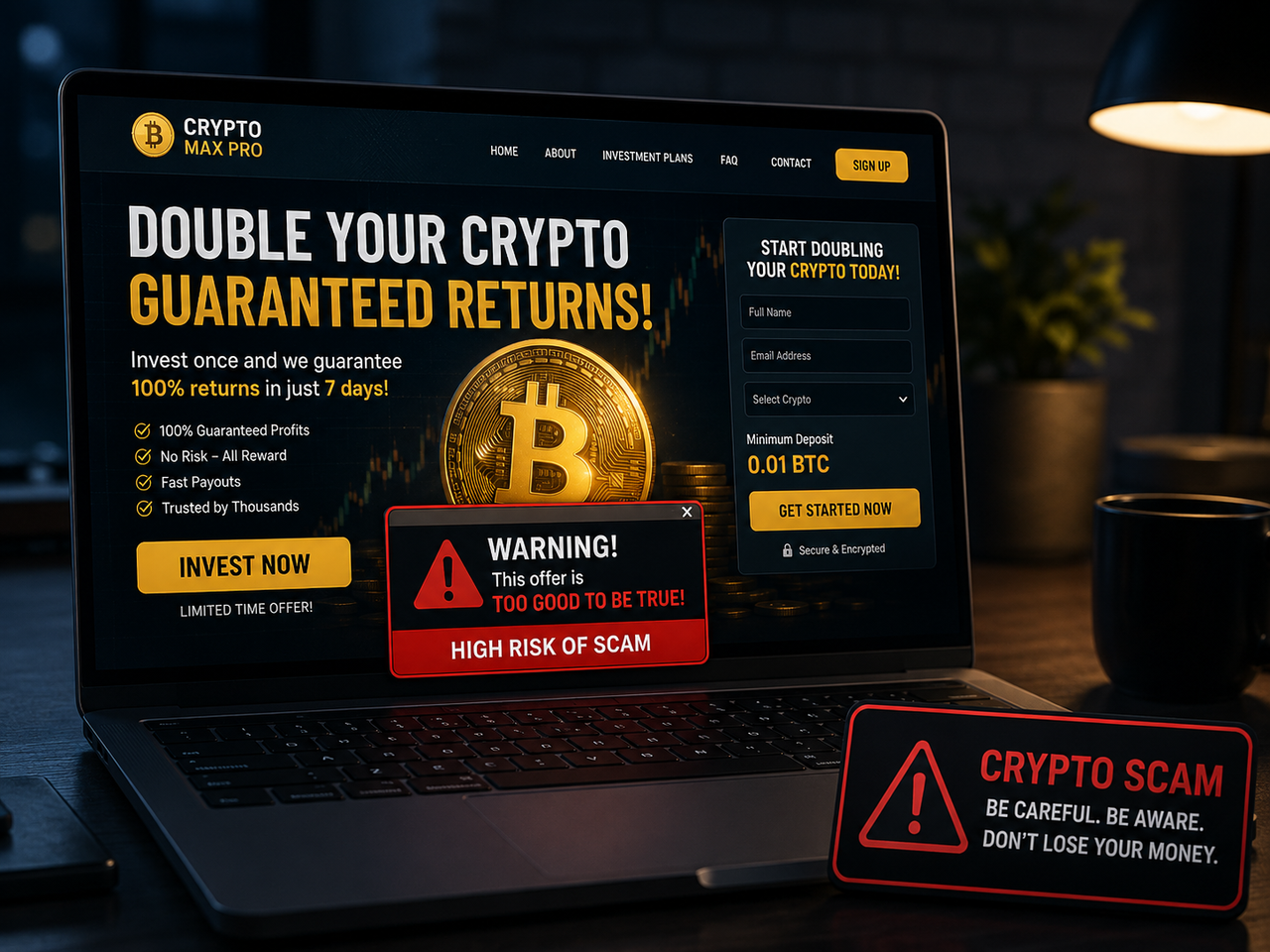 Crypto insider group message pressuring someone to send Bitcoin quickly