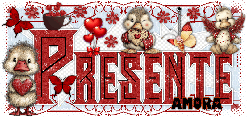 Presente Loving Ducks amora