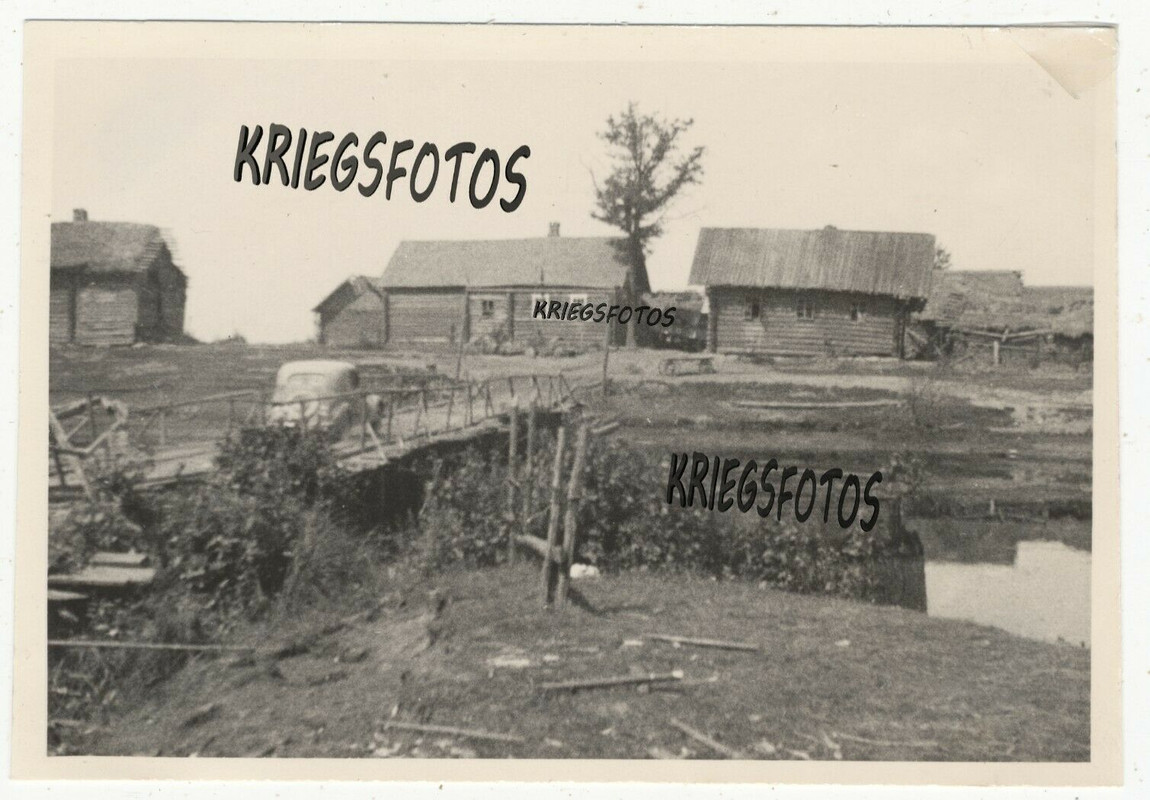 bergang über die Jssa b. Sidorowa Opotschka Russland