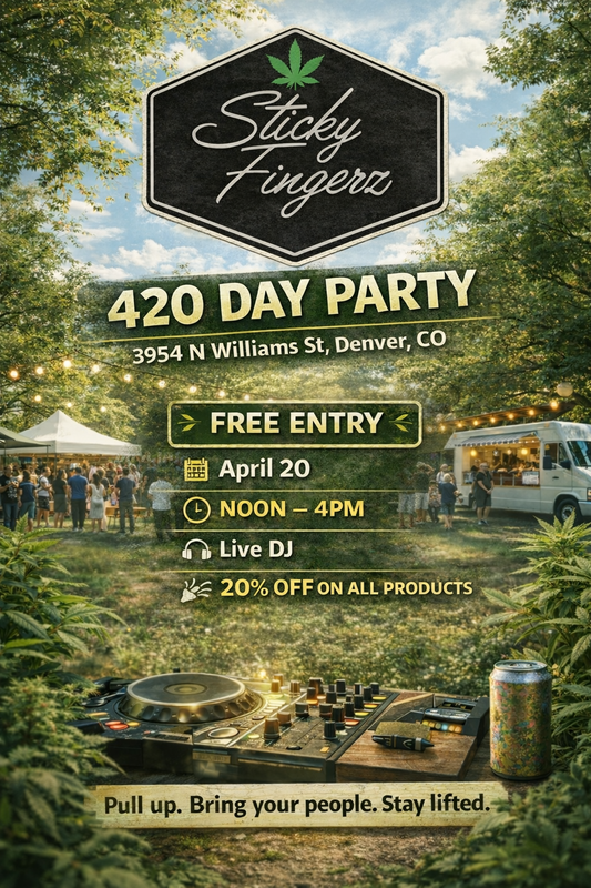 Sticky Fingerz 420 day party Denver