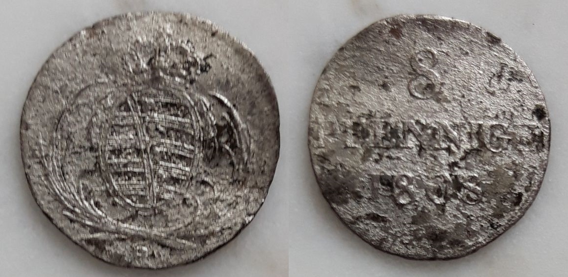 8 Pfennige de Federico Augusto I. Reino de Sajonia. 1808 (Dresde) 8-pfennige-1808