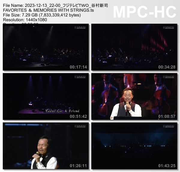 [TV-Variety] 谷村新司 FAVORITES ＆ MEMORIES WITH STRINGS (FujiTV TWO 2023.12.13) (NHKG 2023.12.13)