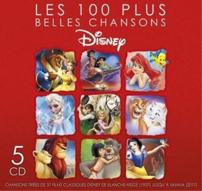 VA - Les 100 Plus Belles Chansons Disney (5CD, 2018)